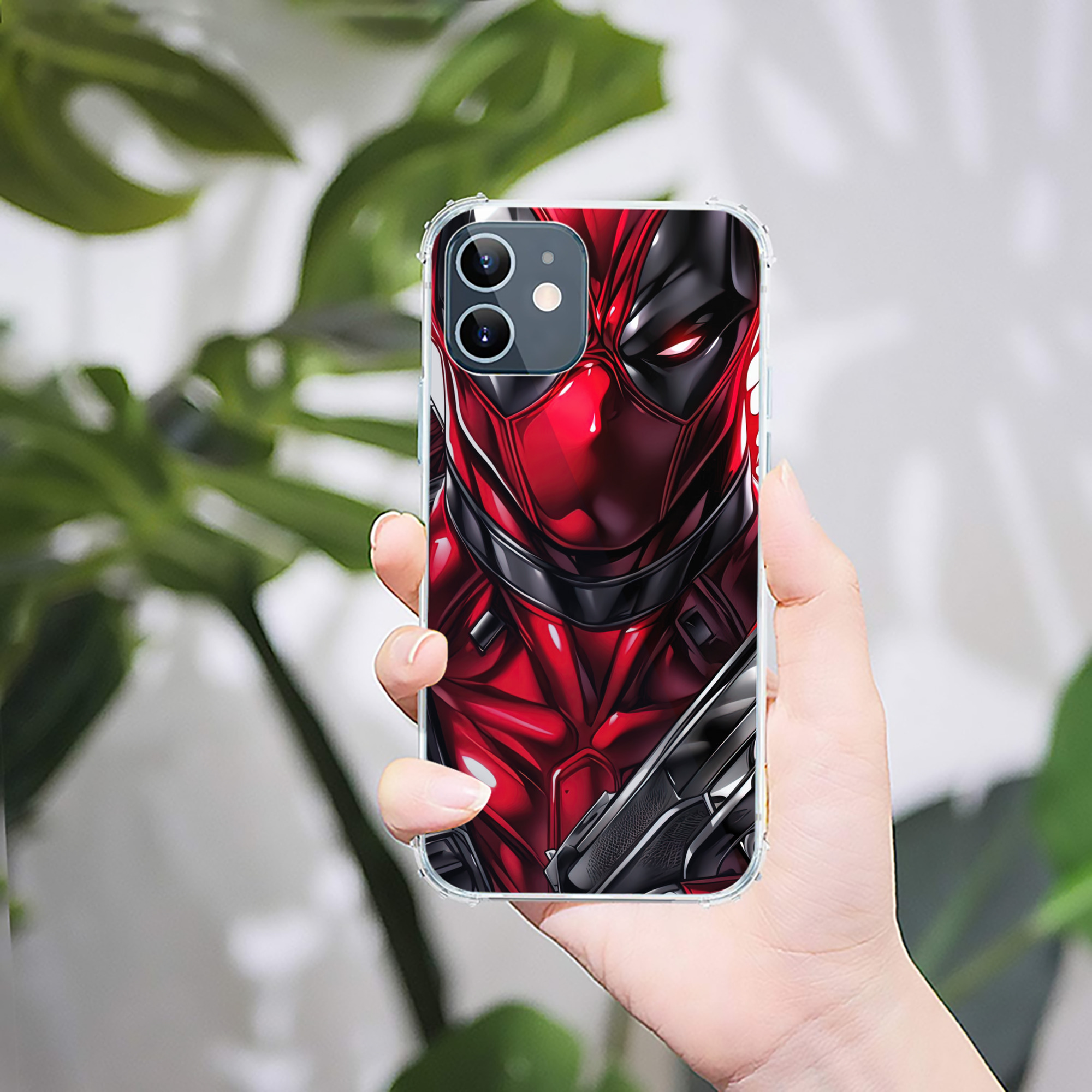 （画像用） Deadpool デッドプール 【iPhone 12シリーズ対応】透明スマホケース（クリアソフトケース）